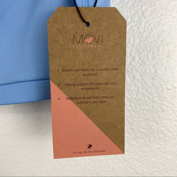 MOVI ACTIVEWEAR Lola Sports Bra Ocean Blue, S, NWT - Picture 9 of 10